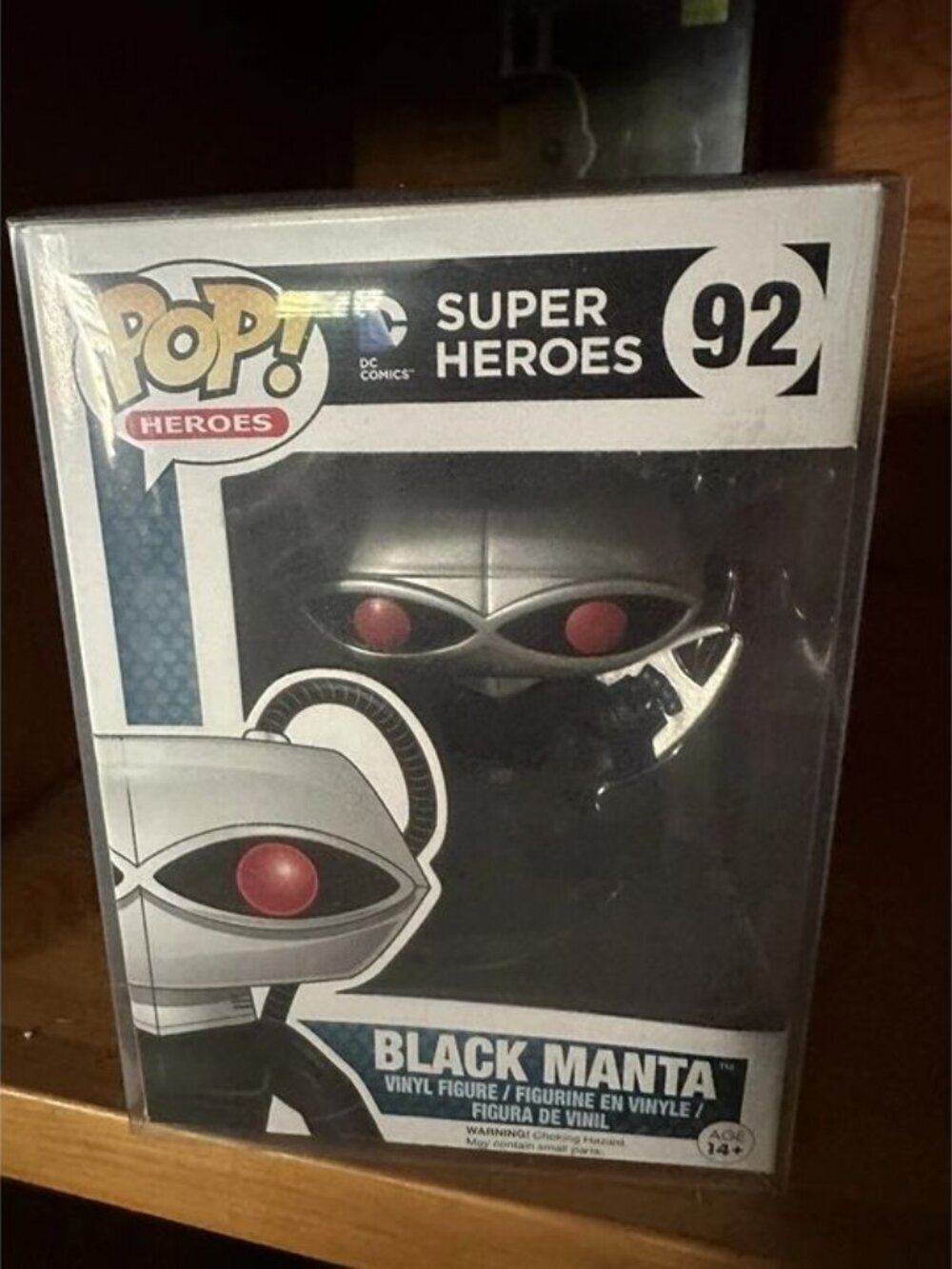 Funko Pop! Heroes – Black Manta #92 – DC Comics – Aquaman – Vaulted – New in Box